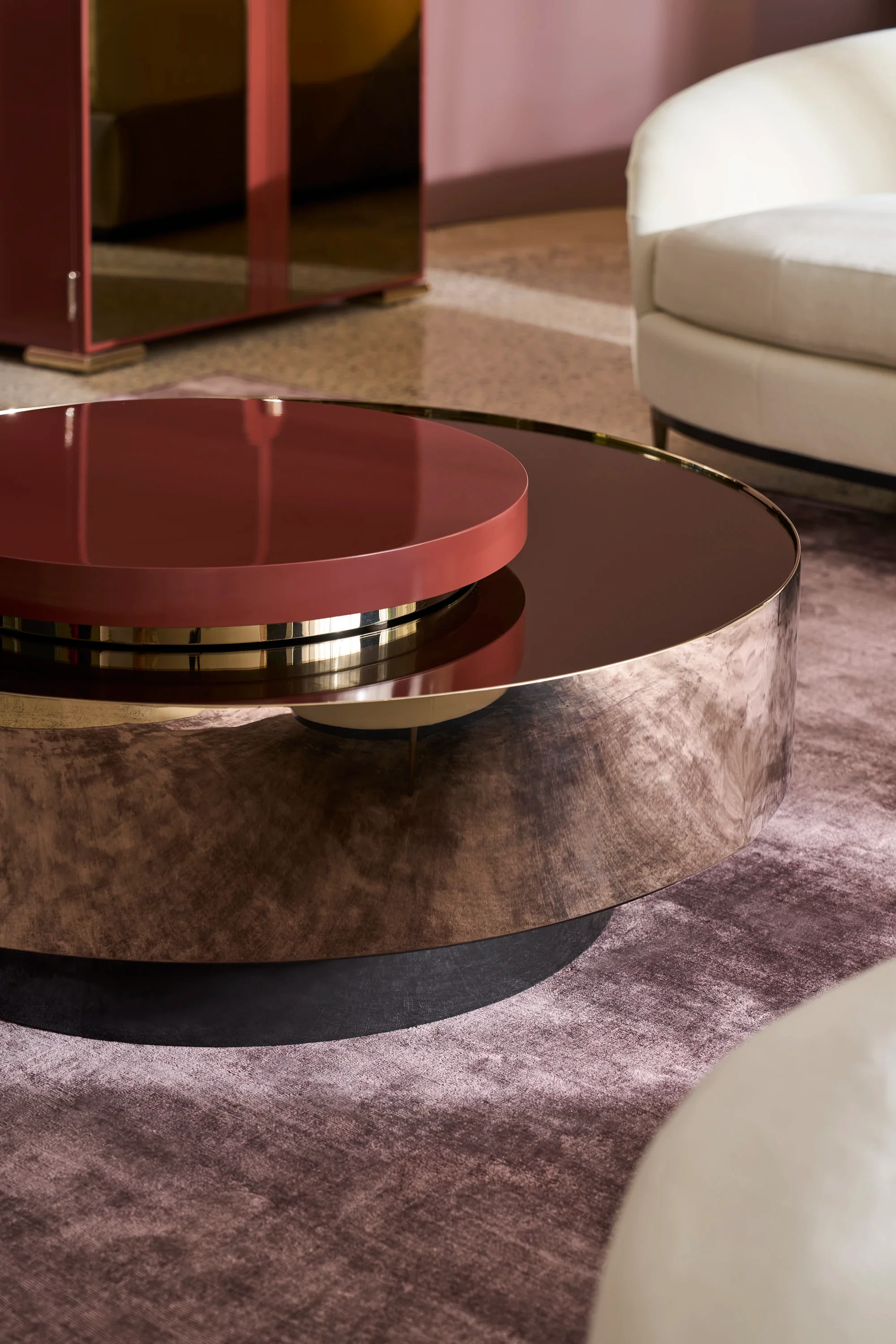 Radius Cocktail Round Accent Tray - Image 3