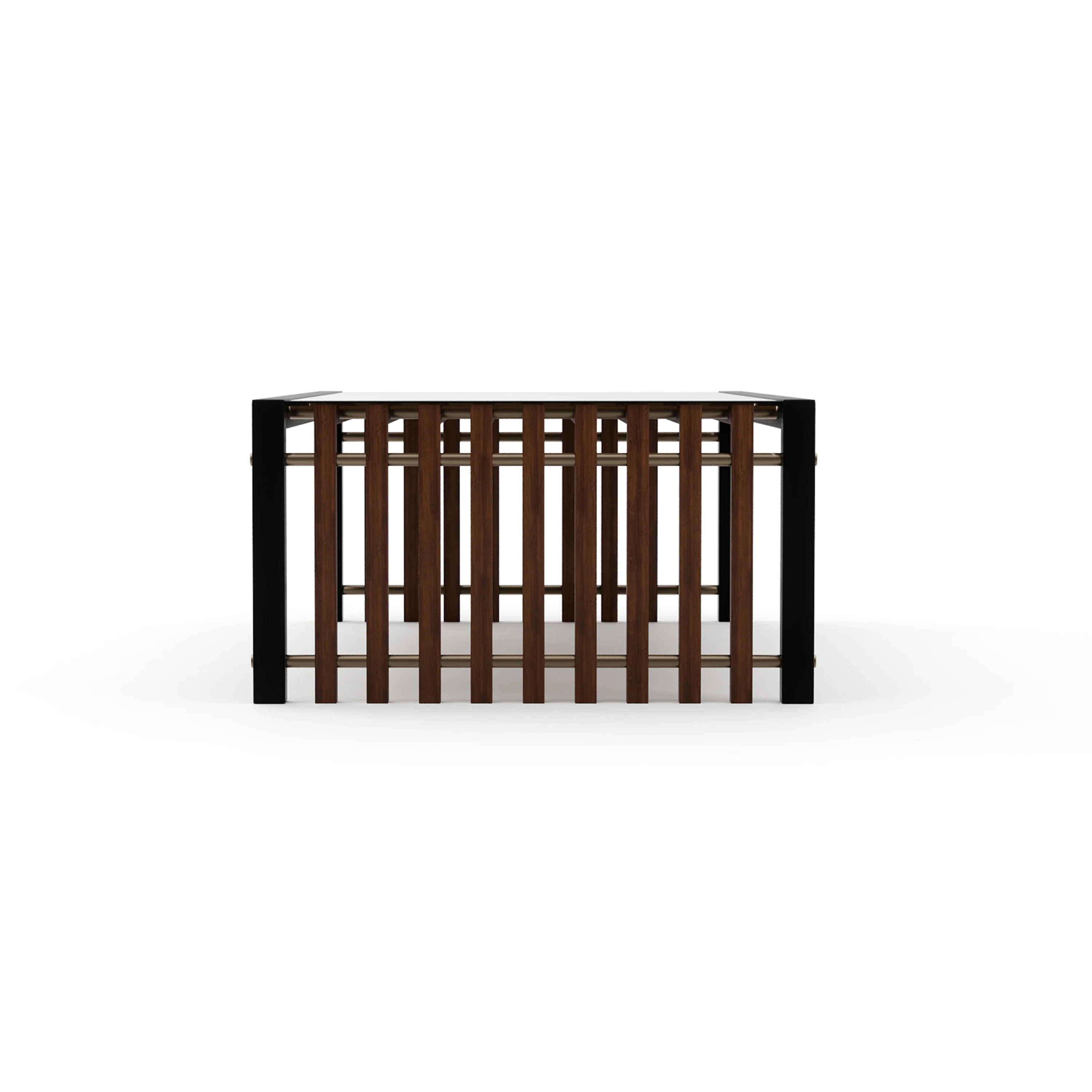 Pinstripe Dark Cocktail Table - Image 3