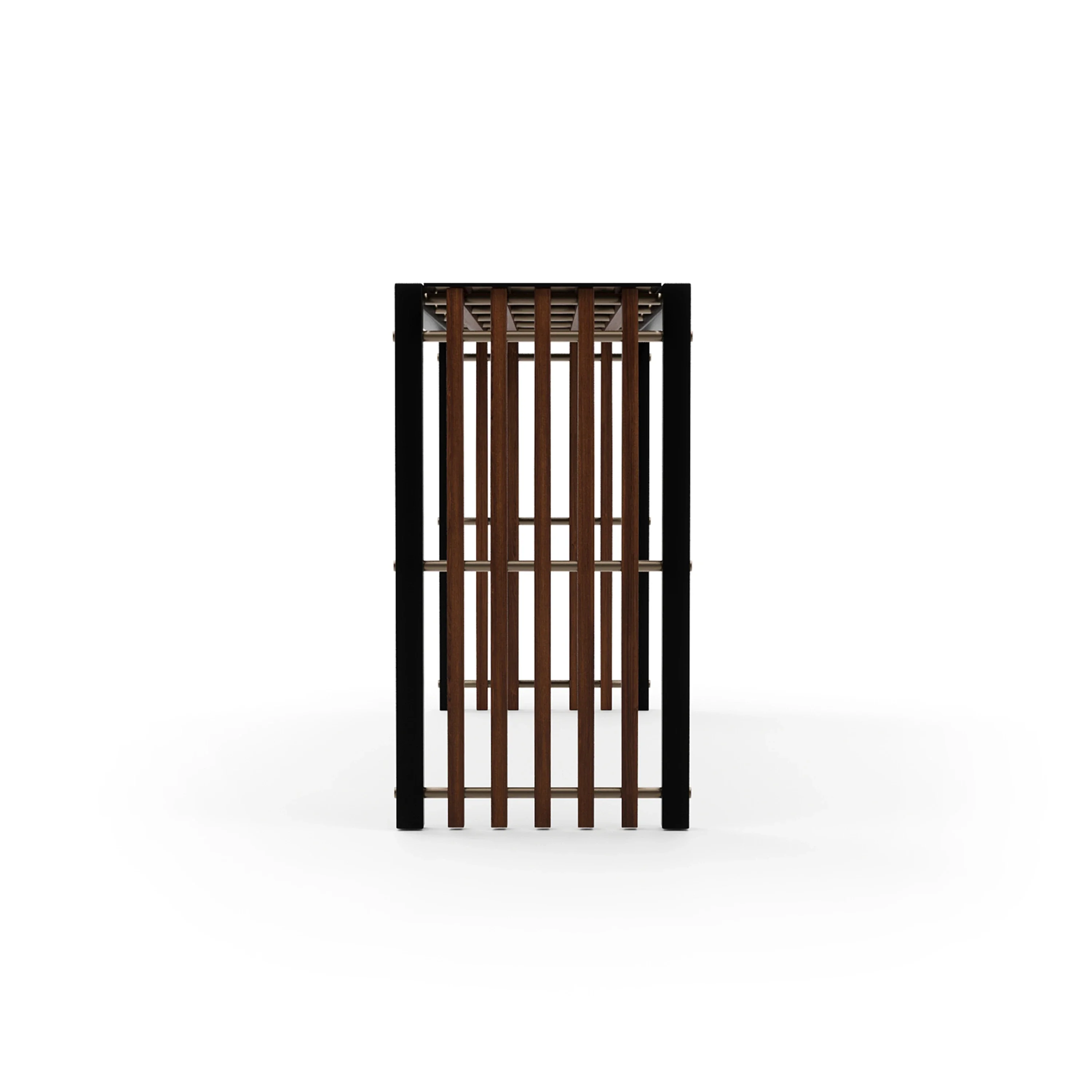 Pinstripe Dark Console Table - Image 3