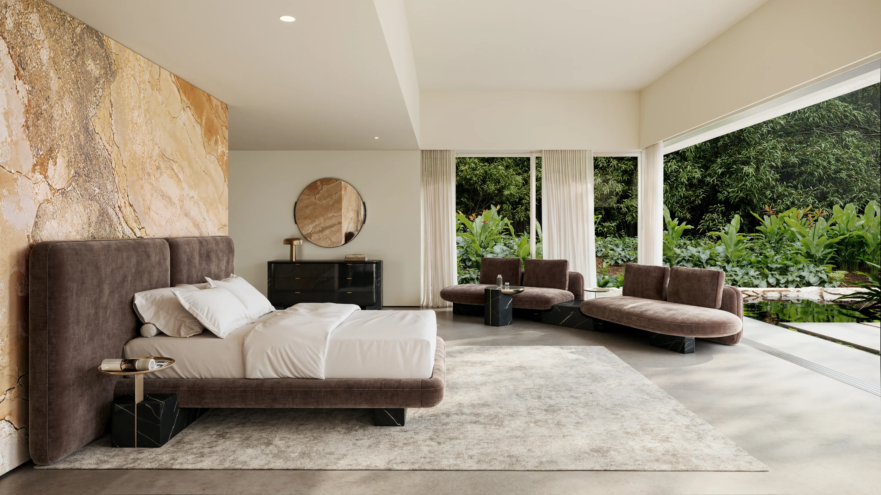 Overlap Round Side Table Dark - Image 3