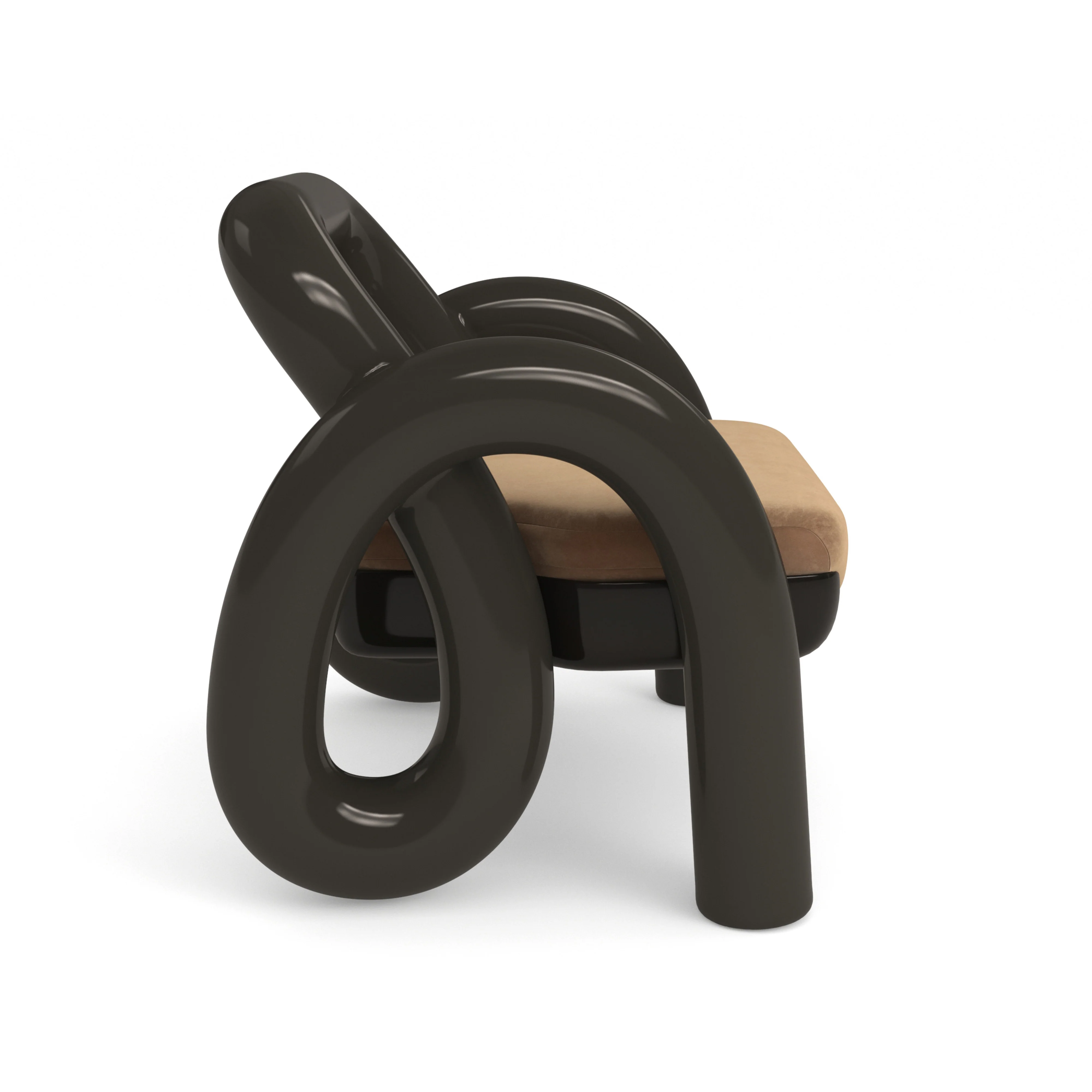 Gelee Accent Chair-Chocolate - Image 6