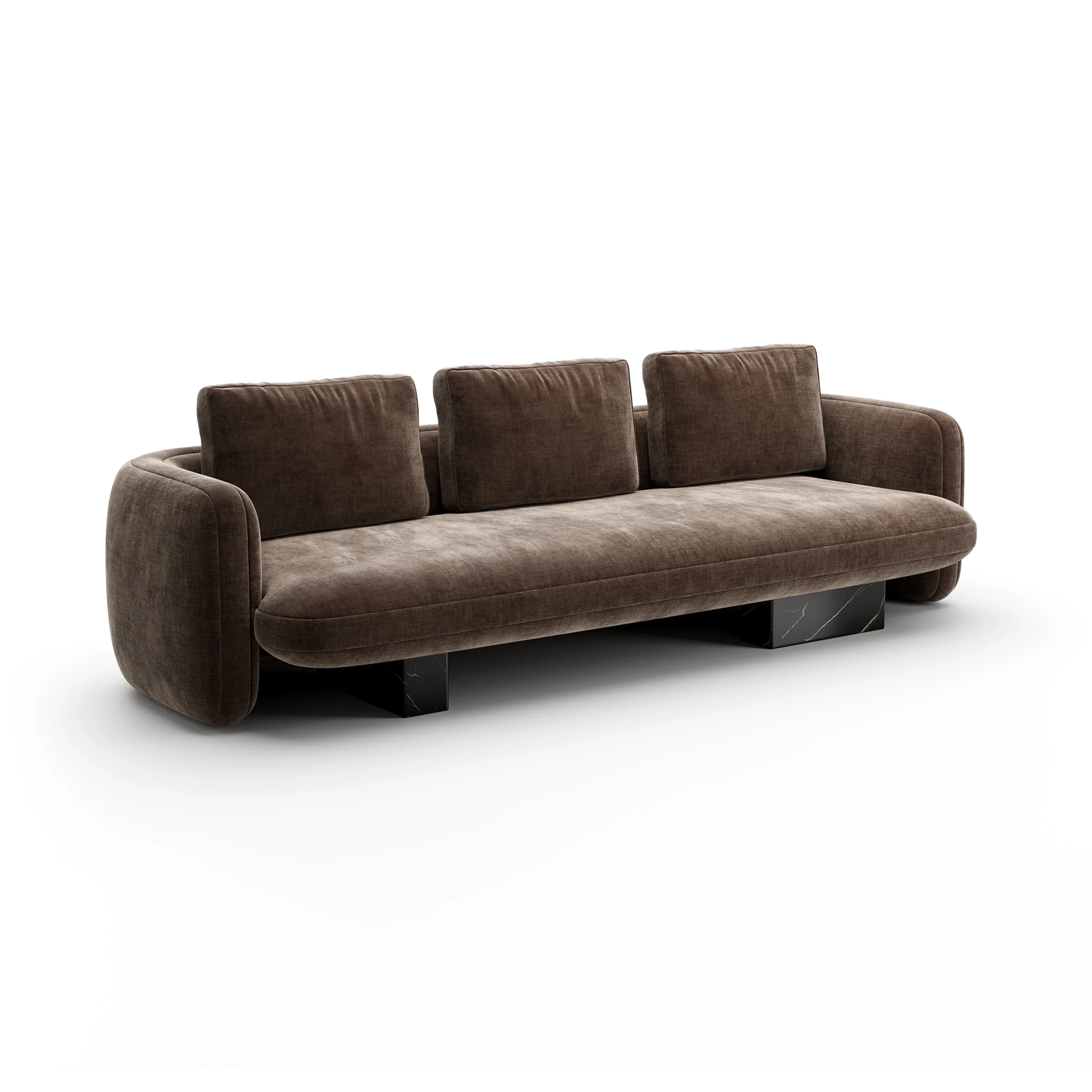 Overlap Sofa Dark Taupe - Image 5
