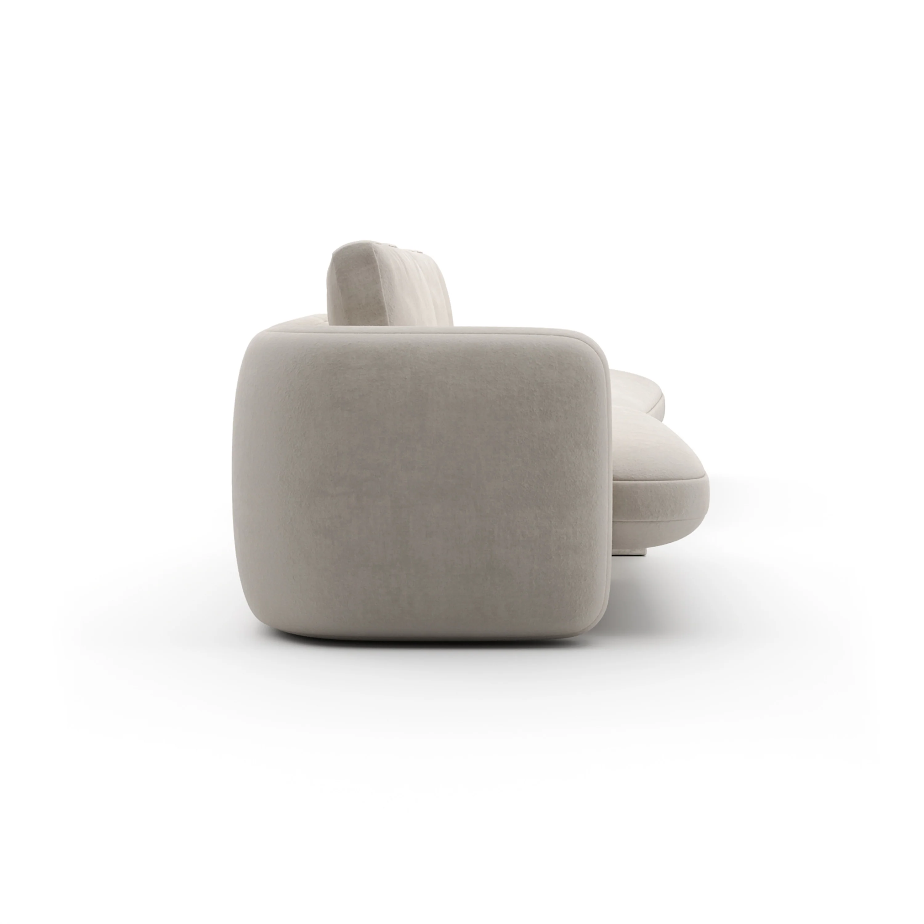 Overlap Right Bumper Sectional Ecru - Image 3